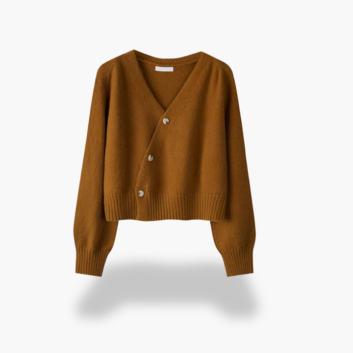 Asymmetric Buttoned Cardigan for Women | Altivaro