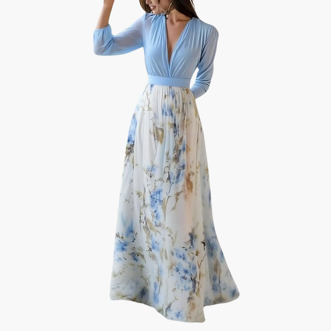 Vestito Lungo Chiffon Donna Floreale | Altivaro-Altivaro