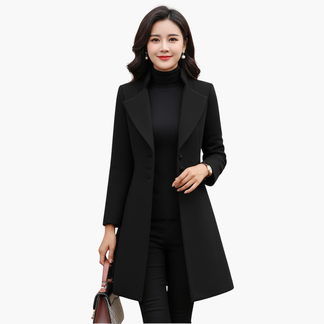 Cappotto Lungo Donna in Poliestere Elegante Autunno Inverno | Altivaro