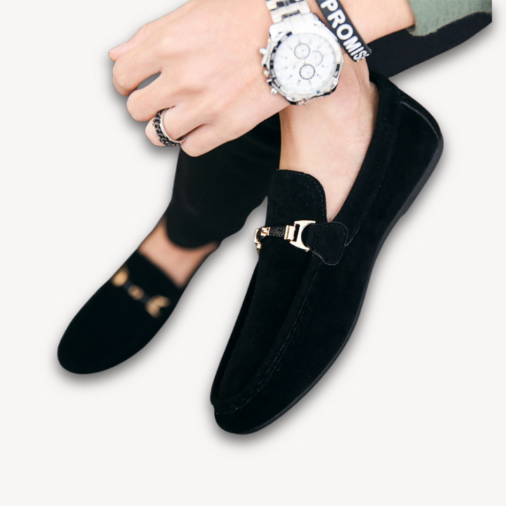 Mocassini Uomo Eleganti Neri Slip On | Altivaro-Altivaro