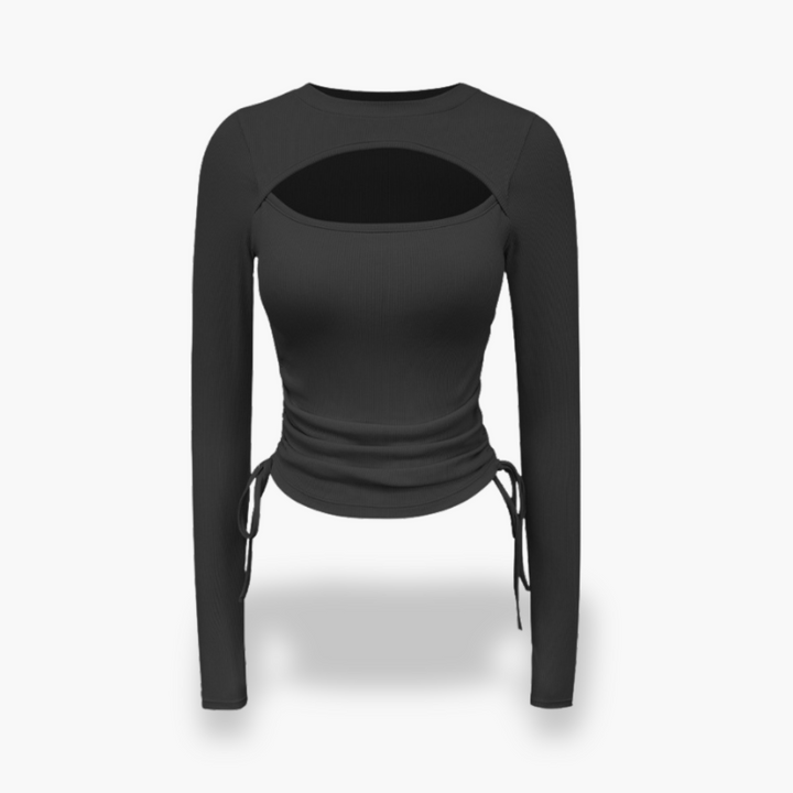 Top da donna con dettagli in pizzo e cut-out | Altivaro