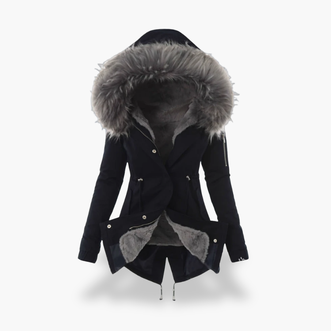Women's Winter Jacket with Hood and Lining | Altivaro