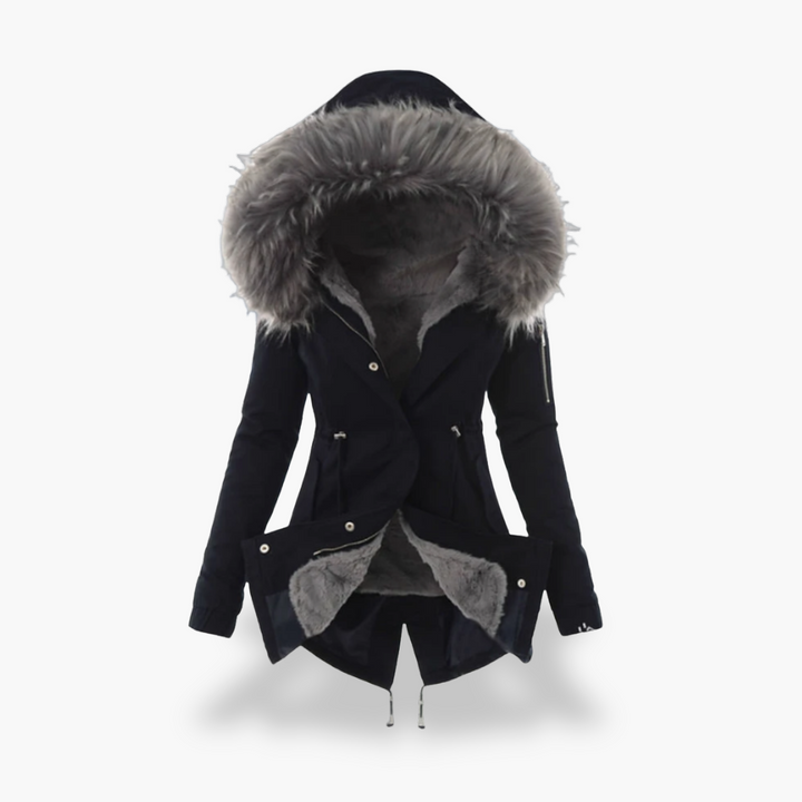 Women's Winter Jacket with Hood and Lining | Altivaro
