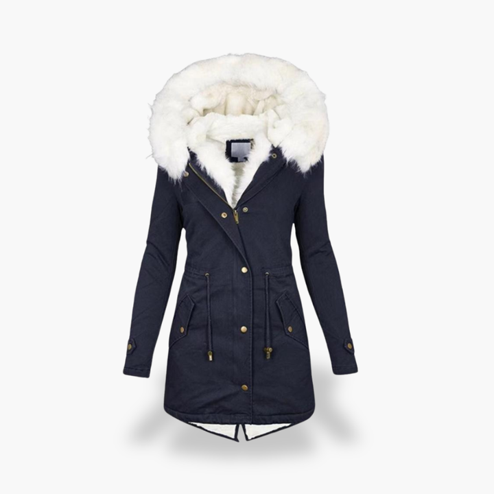 Parka Invernale Donna con Cappuccio Pelliccia Sintetica | Altivaro