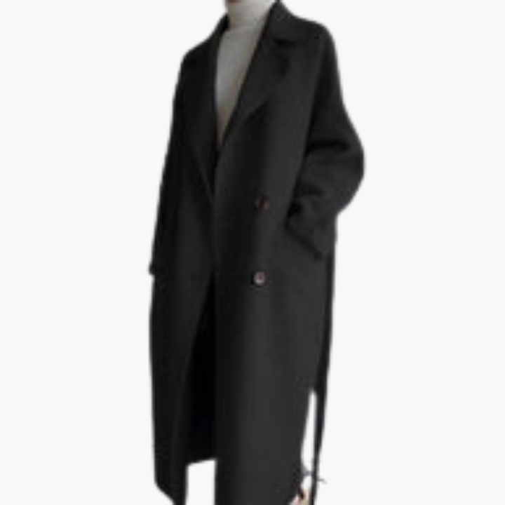 Elegant Long Women's Coat in Autumn Wool | Altivaro