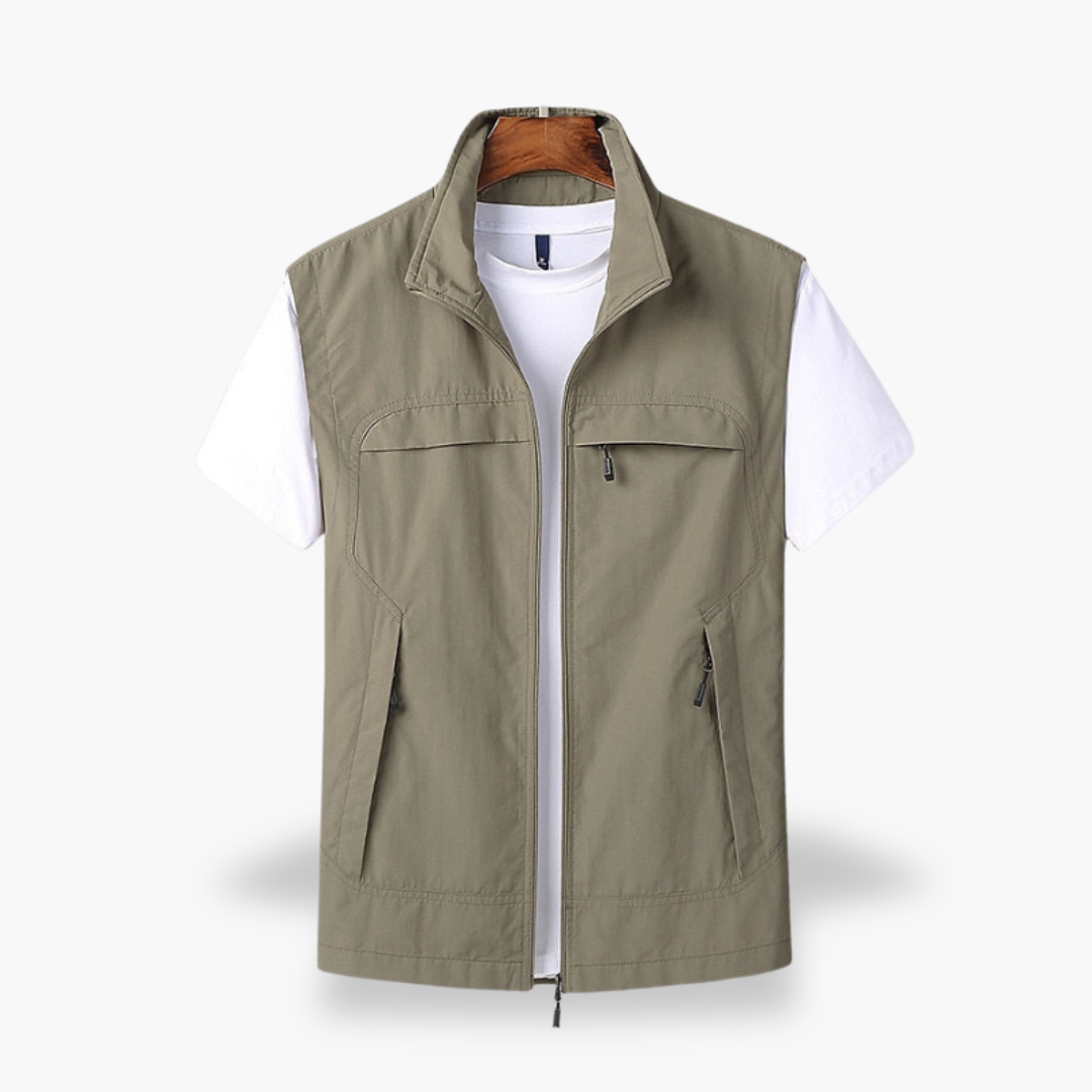 Men's Summer Lightweight Cotton Multi-pocket Vest | Altivaro