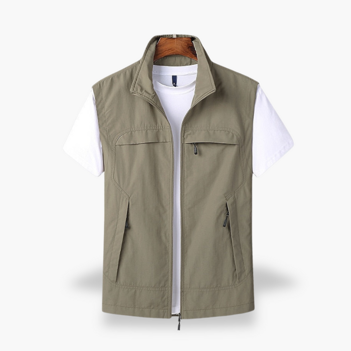 Men's Summer Lightweight Cotton Multi-pocket Vest | Altivaro