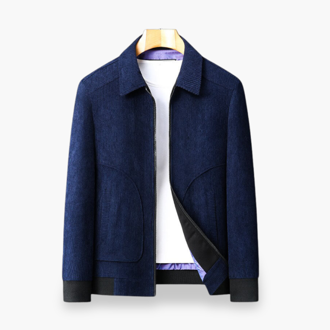 Men's Rope Jacket with Zip and Collar | Altivaro