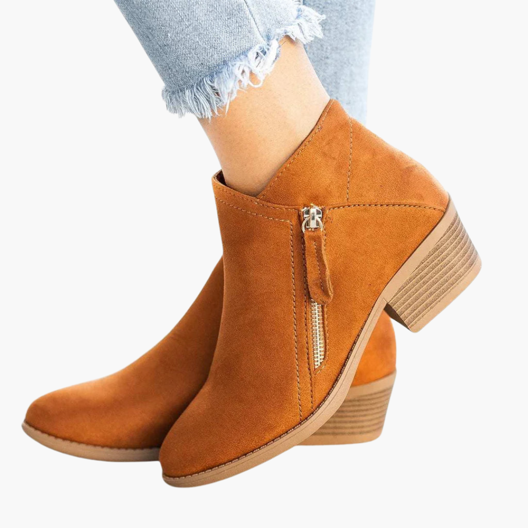 Orthopedic Leather Boots for Women with Zipper | Altivaro