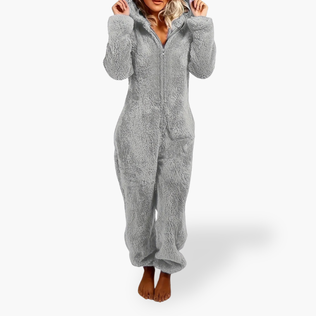 Tuta Intera Donna Pile Caldo con Cappuccio | Altivaro