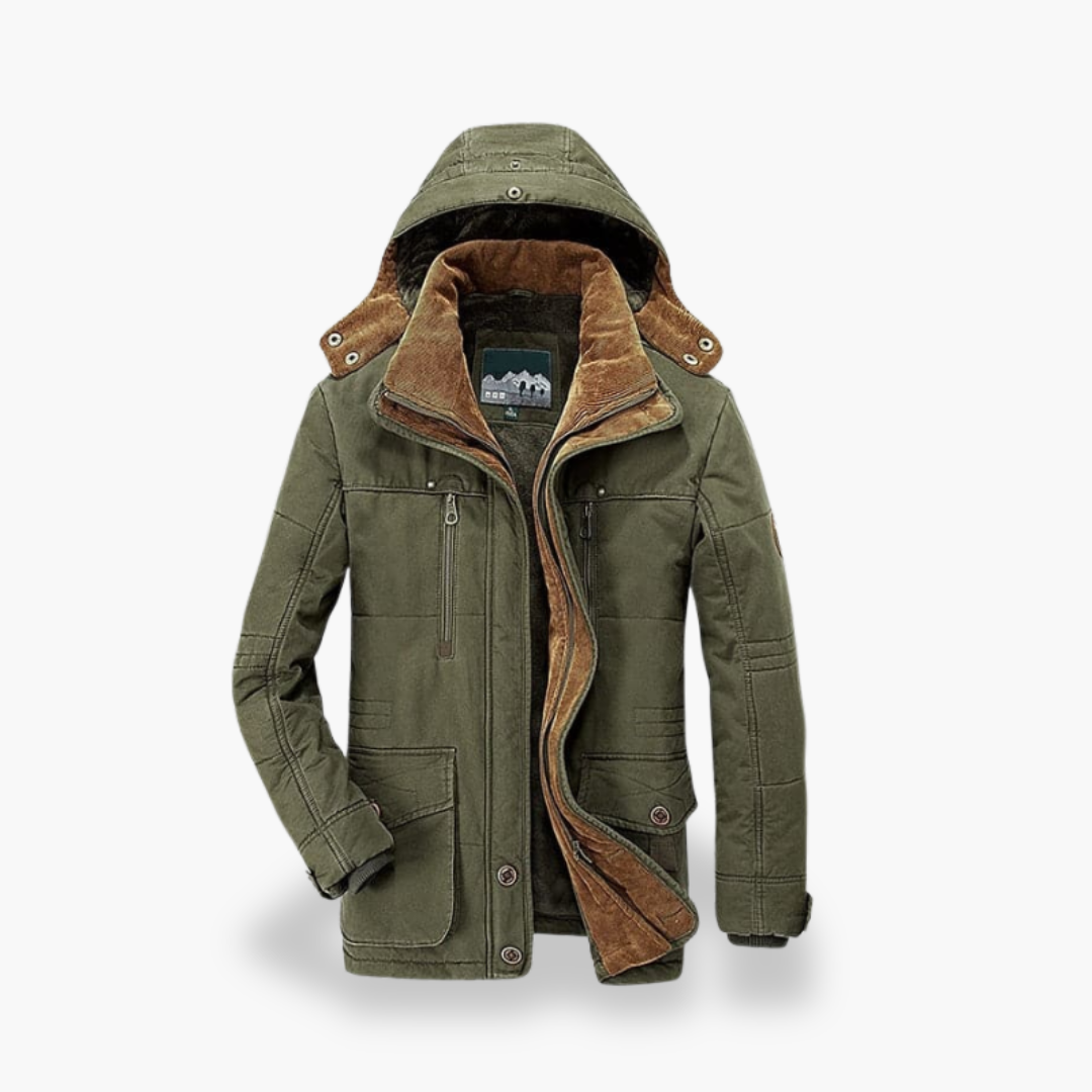 Men's Wool Jacket with Hood | Altivaro