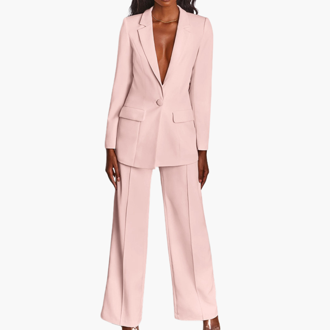 Women's set with jacket and wide-leg pants | Altivaro