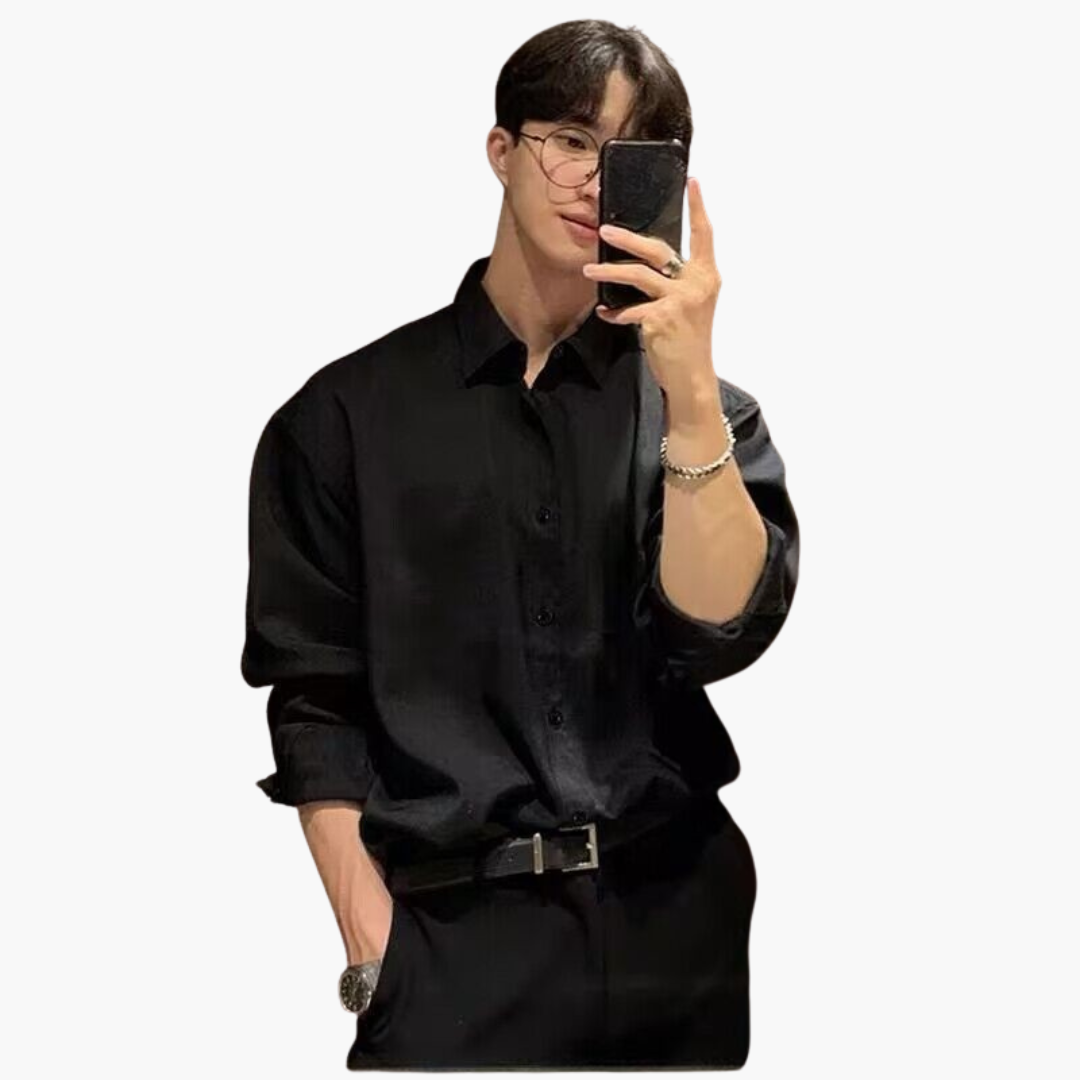 Camicia da Uomo Casual a Maniche Lunghe con Colletto Classico | Altivaro