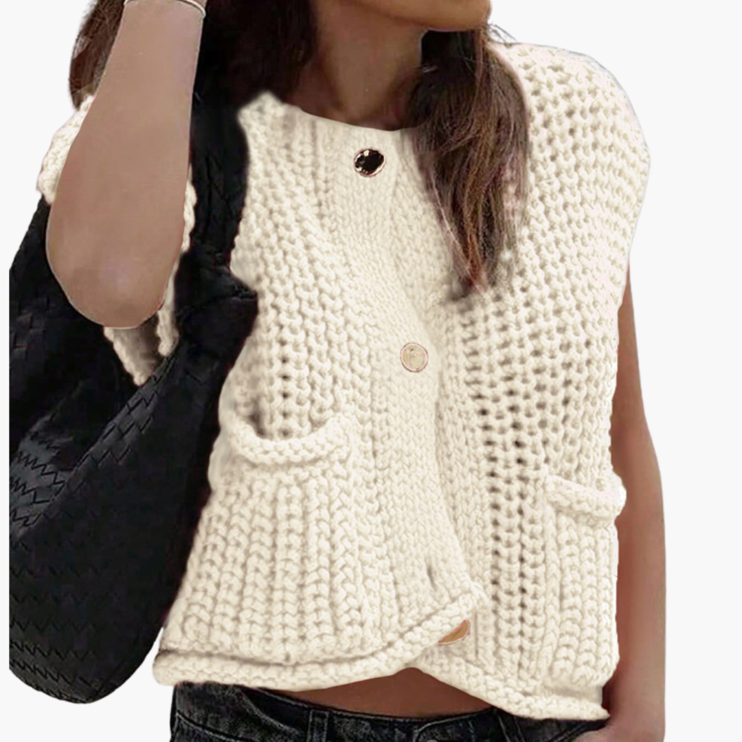 Gilet da Donna in Maglia con Bottoni | Altivaro