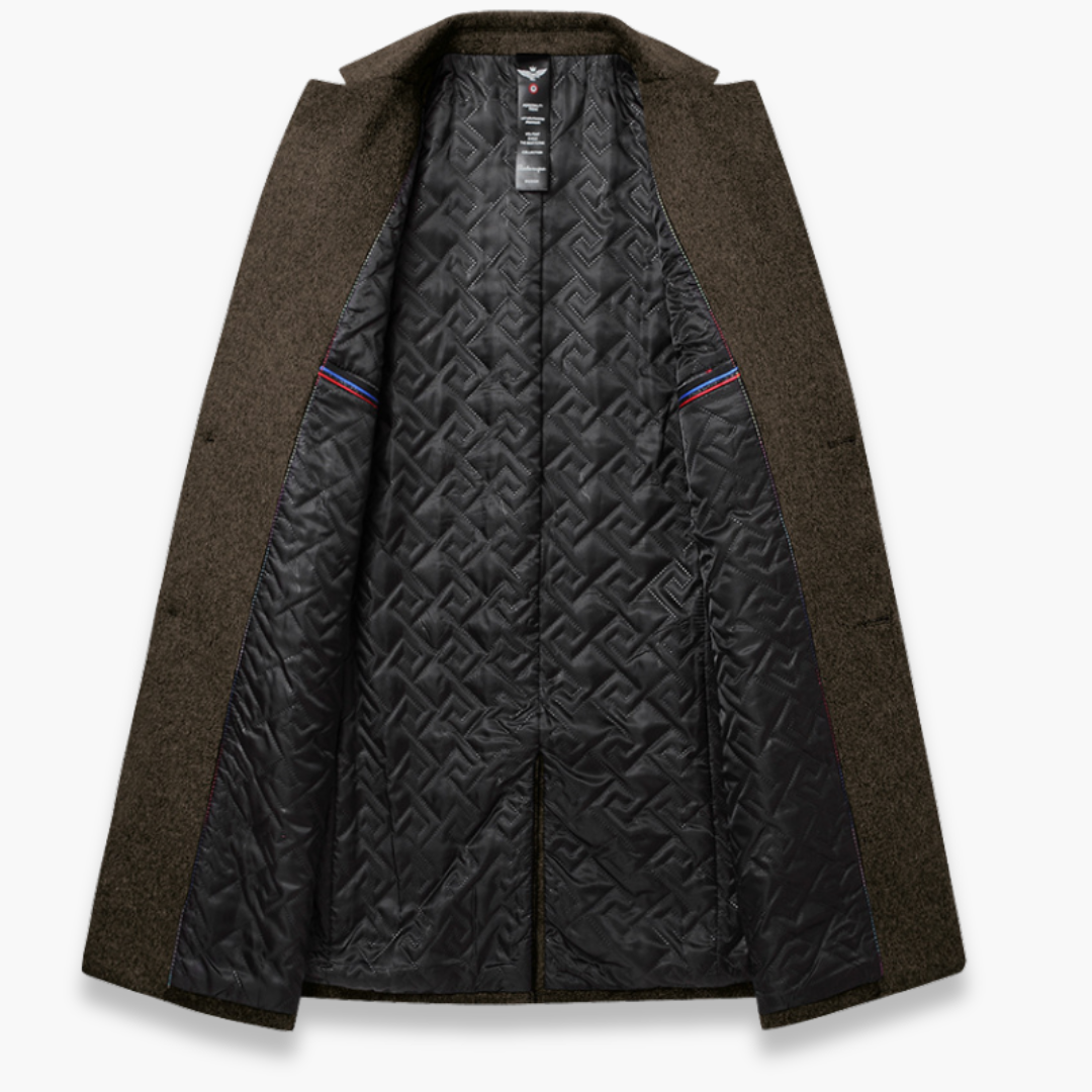 Altivaro | Cappotto Uomo - Misto Lana Giacca Slim Fit - Per Primavera e Inverno-Altivaro