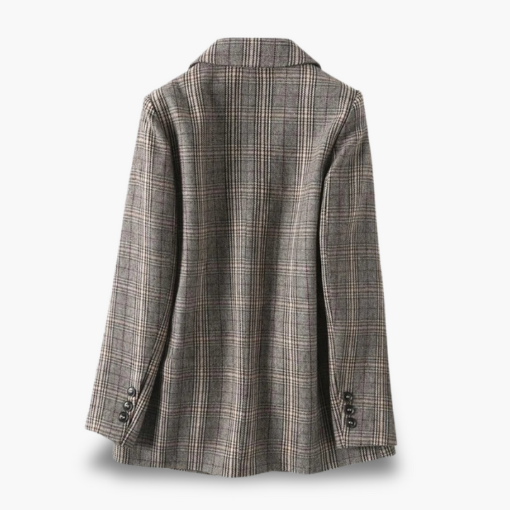 Men's Checkered Linen Jacket | Altivaro