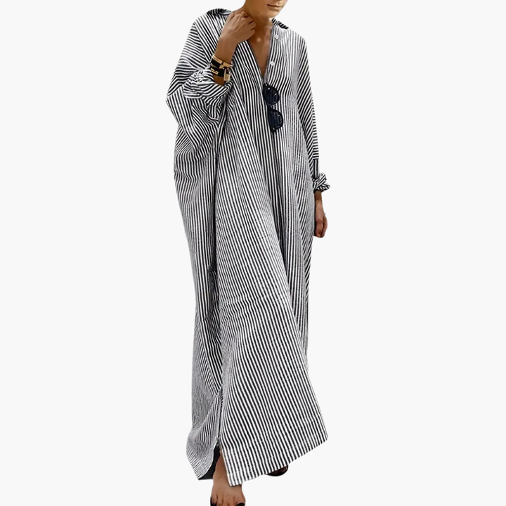 Long Striped Caftan Women's Summer | Altivaro