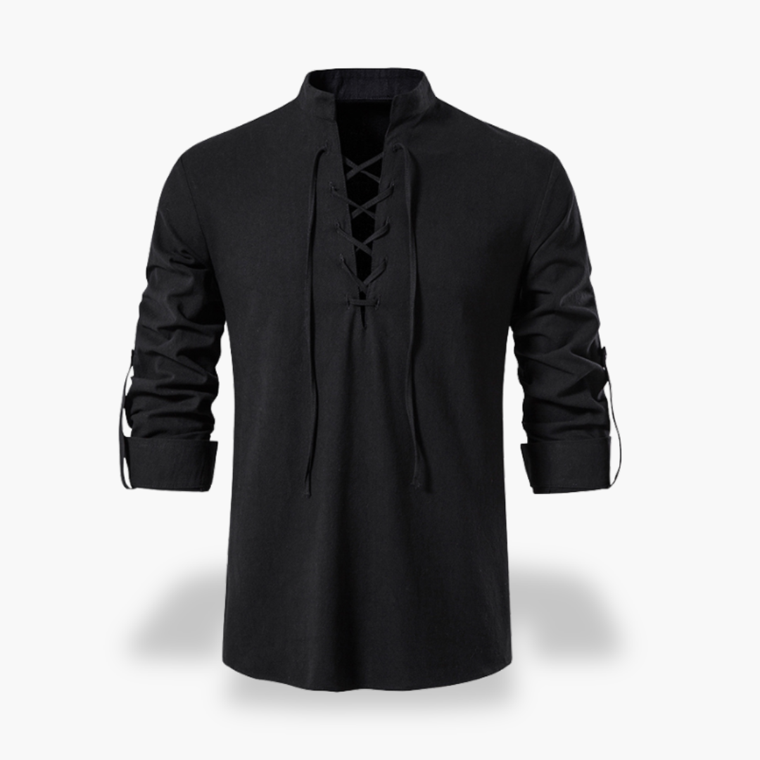 Camicia Uomo con Lacci a Maniche Lunghe | Altivaro