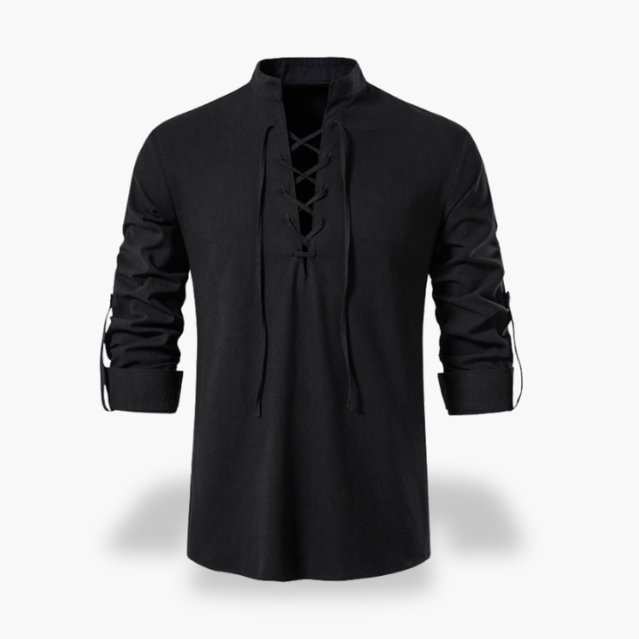 Camicia Uomo con Lacci a Maniche Lunghe | Altivaro