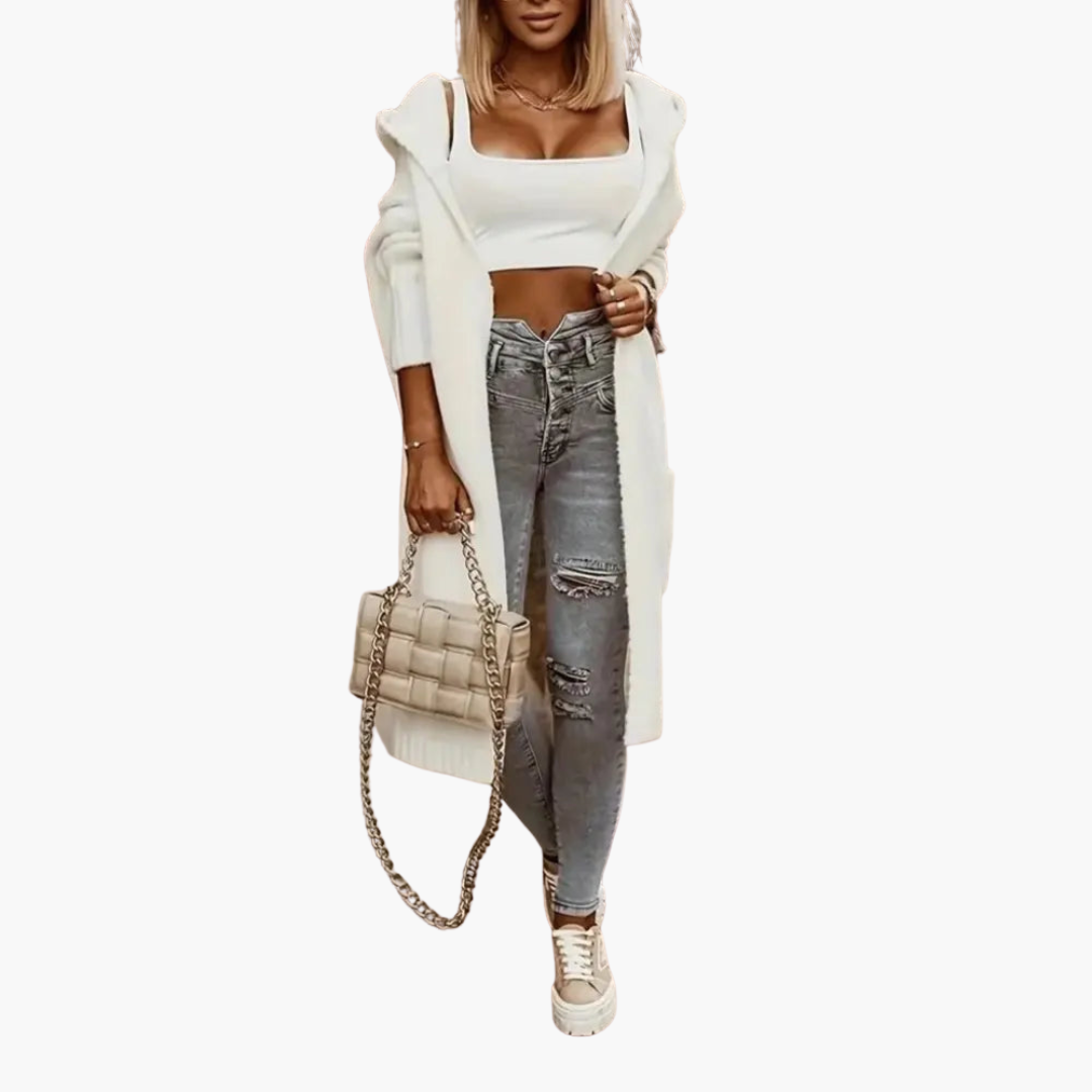 Women's hooded cardigan | Altivaro