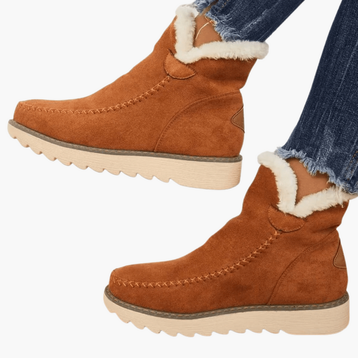 Women's Winter Orthopedic Ankle Boots Suede Warm | Altivaro