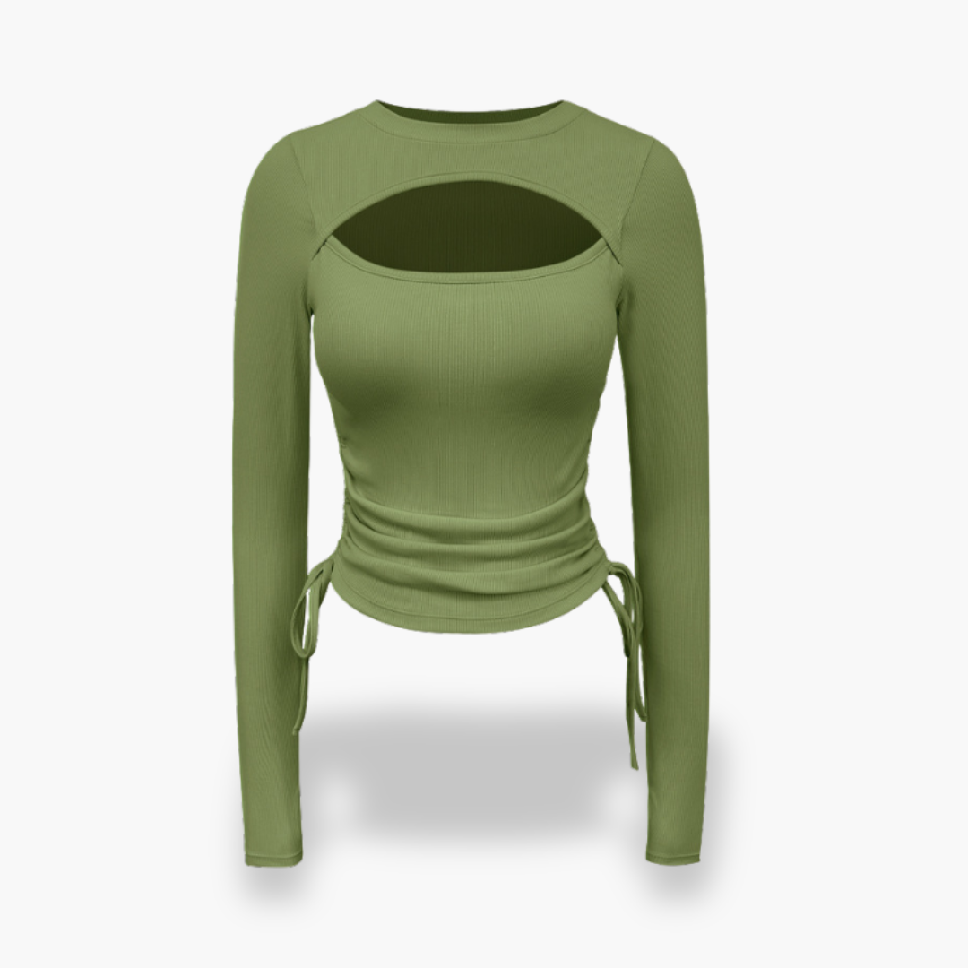 Top da donna con dettagli in pizzo e cut-out | Altivaro
