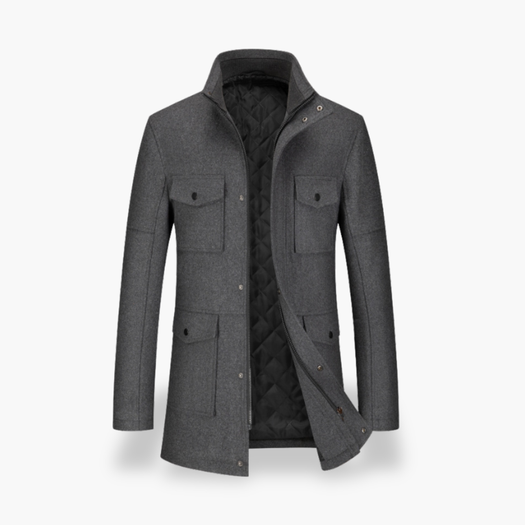 Men's Coat Pockets Button | Altivaro