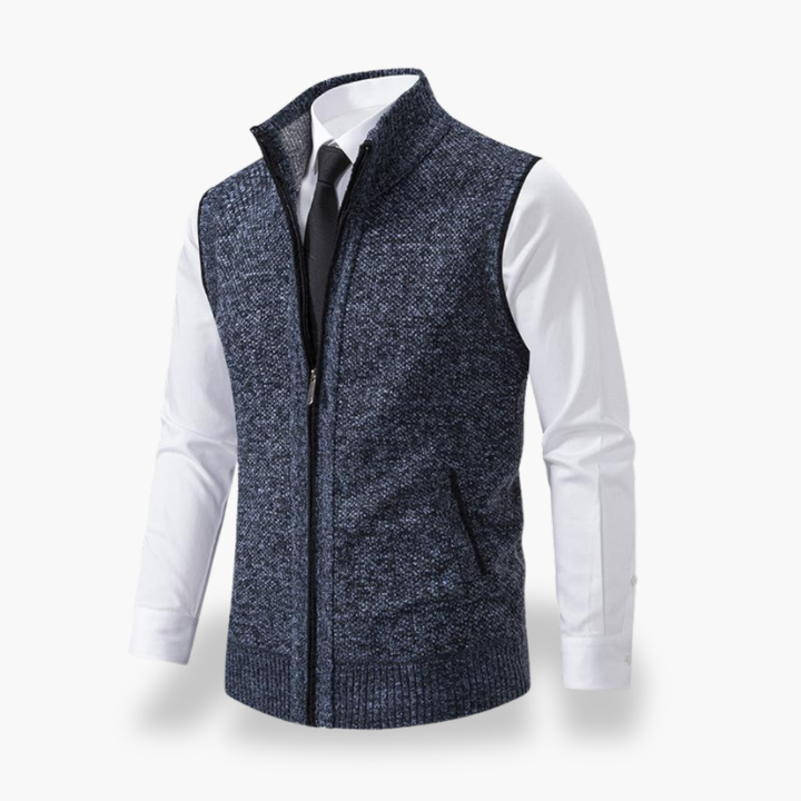 Gilet Uomo in Maglia con Zip Frontale Elegante | Altivaro
