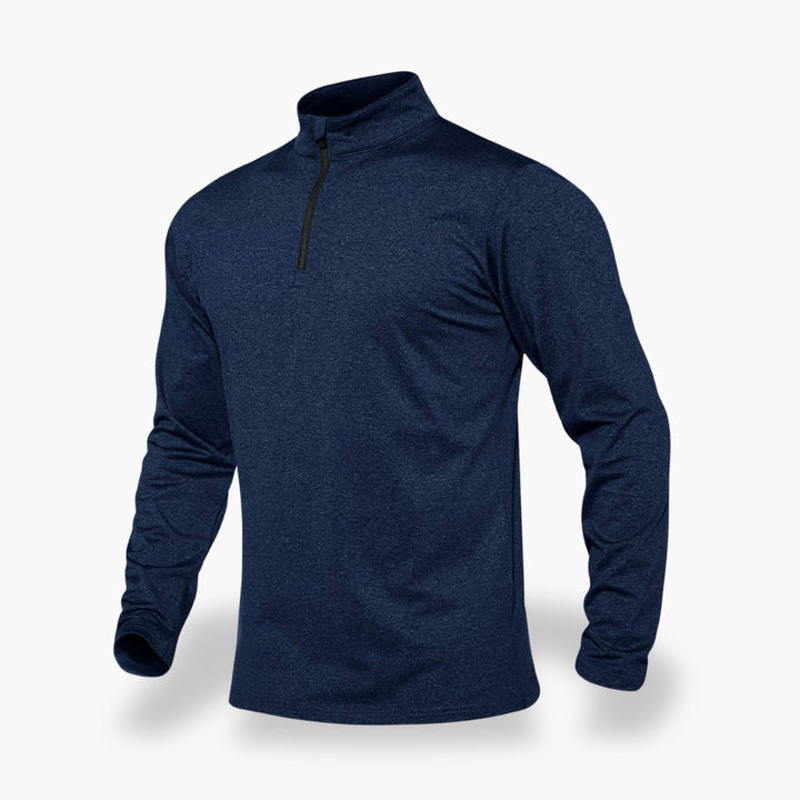 Men's Sweatshirt With Half Zip and Long Sleeves | Altivaro