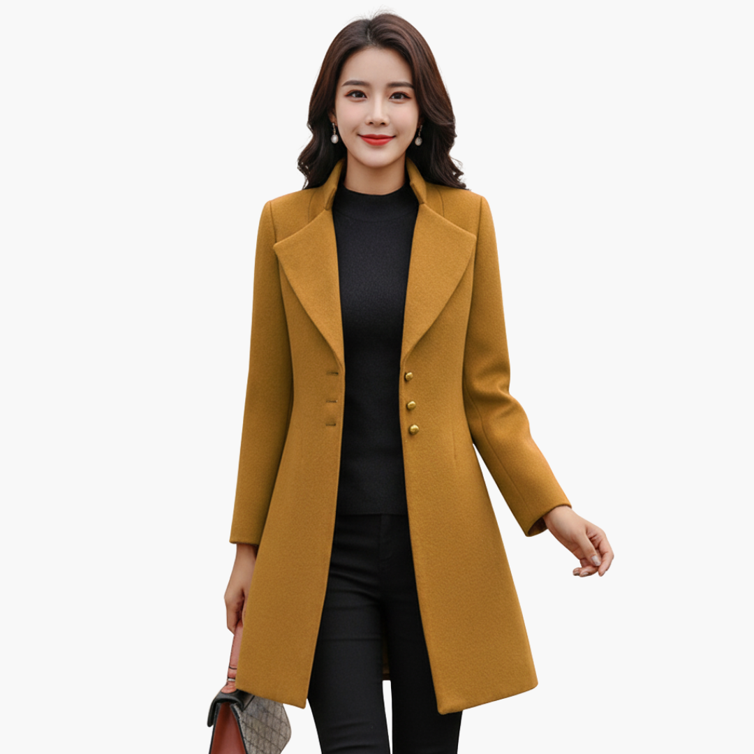 Cappotto Lungo Donna in Poliestere Elegante Autunno Inverno | Altivaro