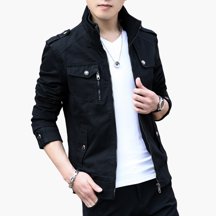 Giacca Uomo Casual con Zip e Tasche Multiple | Altivaro