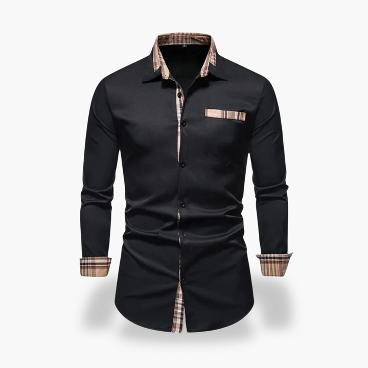 Camicia Slim Fit con Colletto a Quadri per Uomo | Altivaro