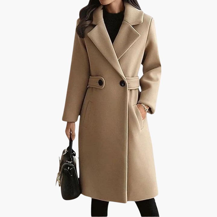 Elegant Double-Breasted Coat for Women | Altivaro
