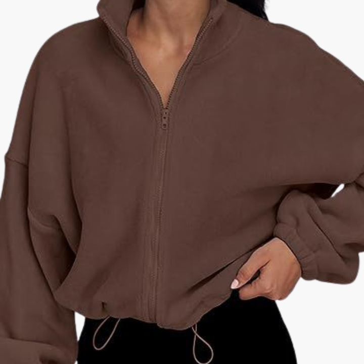 Women's Sweatshirt With Zip and Long Sleeves | Altivaro