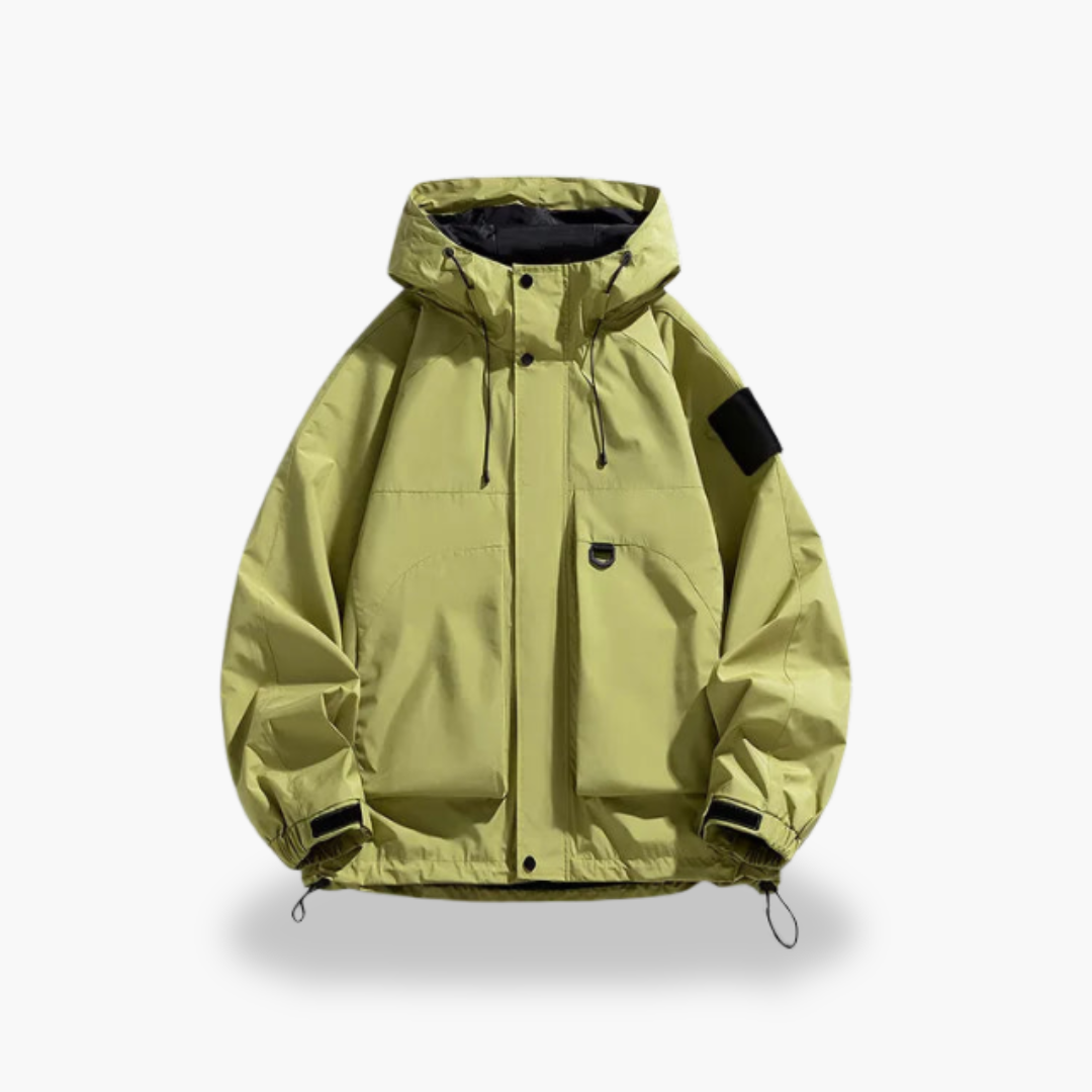 Men's Waterproof Jacket with Hood and Pockets | Altivaro