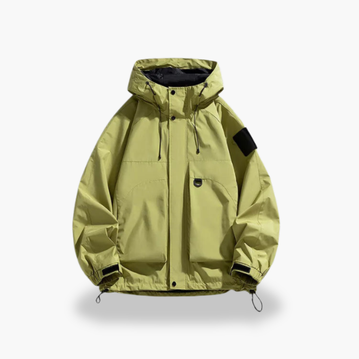 Men's Waterproof Jacket with Hood and Pockets | Altivaro