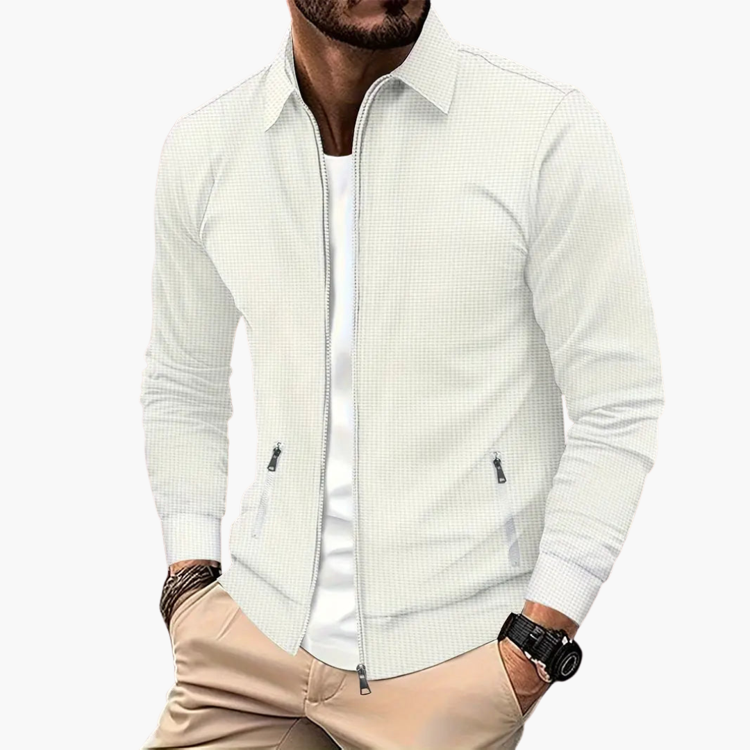 Giacca Uomo con Zip e Colletto | Altivaro
