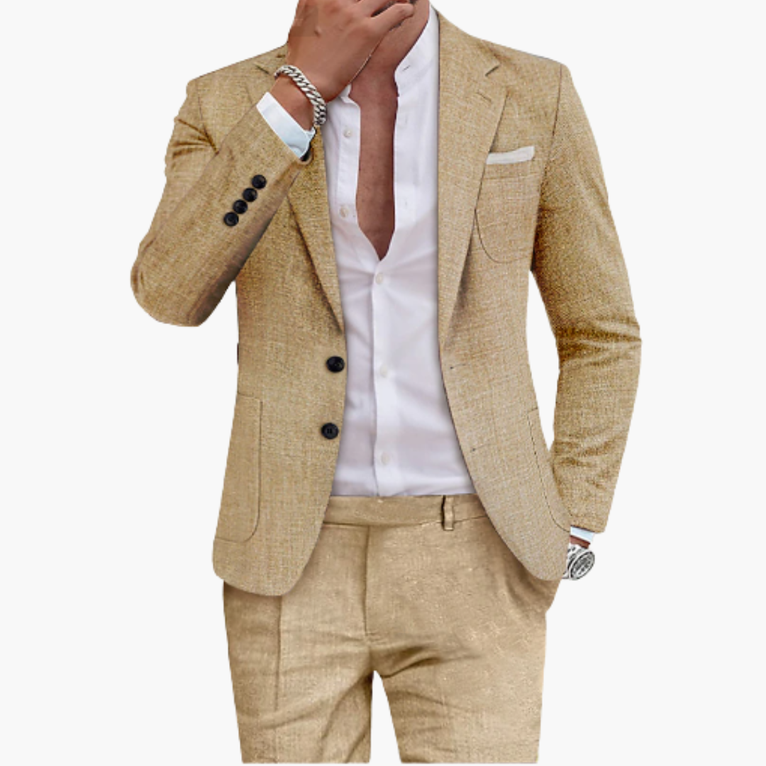 Abito Uomo Lino da Cerimonia Estivo Slim Fit | Altivaro