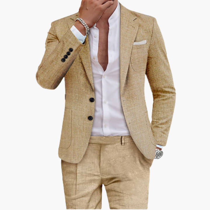 Abito Uomo Lino da Cerimonia Estivo Slim Fit | Altivaro