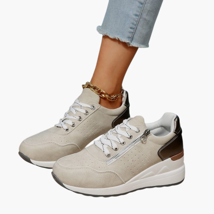 Sneaker Ortopediche in Pelle con Cerniera per Donna | Altivaro