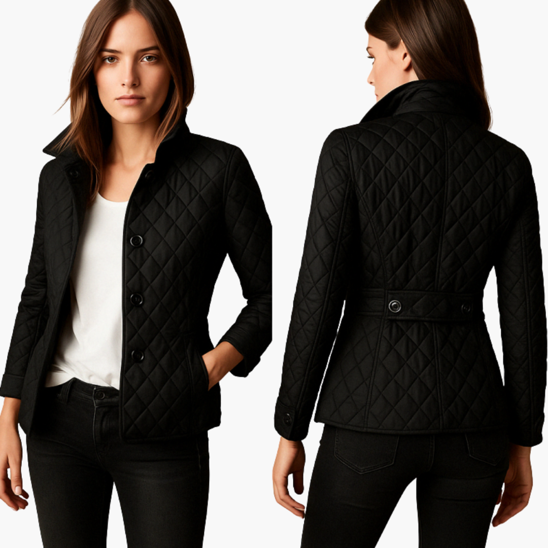 Women's Lightweight Quilted Winter Jacket with High Collar | Altivaro