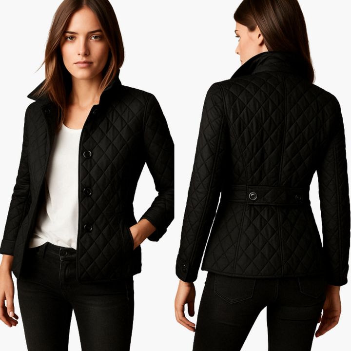 Women's Lightweight Quilted Winter Jacket with High Collar | Altivaro
