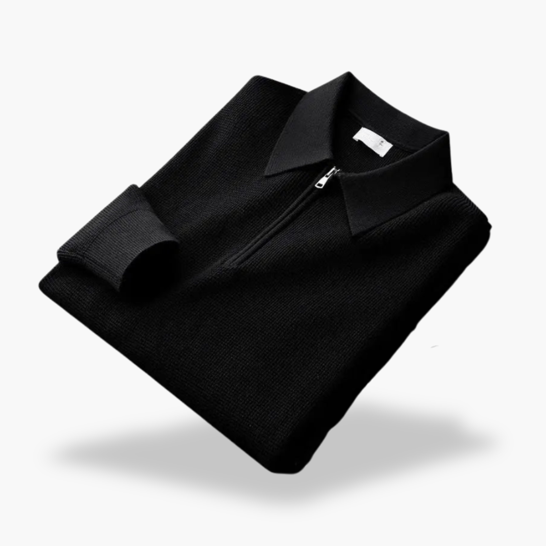 Maglione Uomo con Collo a Polo e Zip | Altivaro
