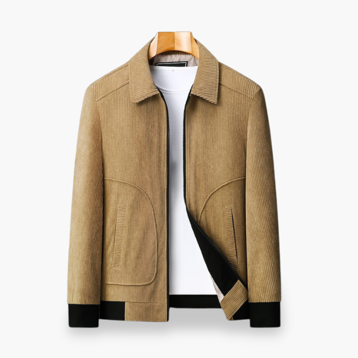 Men's Rope Jacket with Zip and Collar | Altivaro
