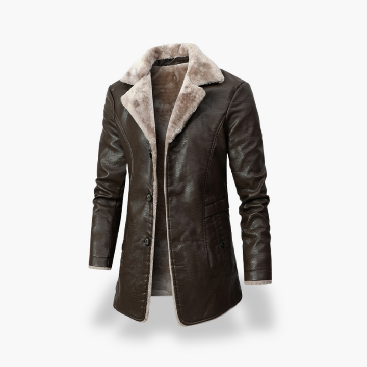 Men's Winter Leather Jacket Lined | Altivaro
