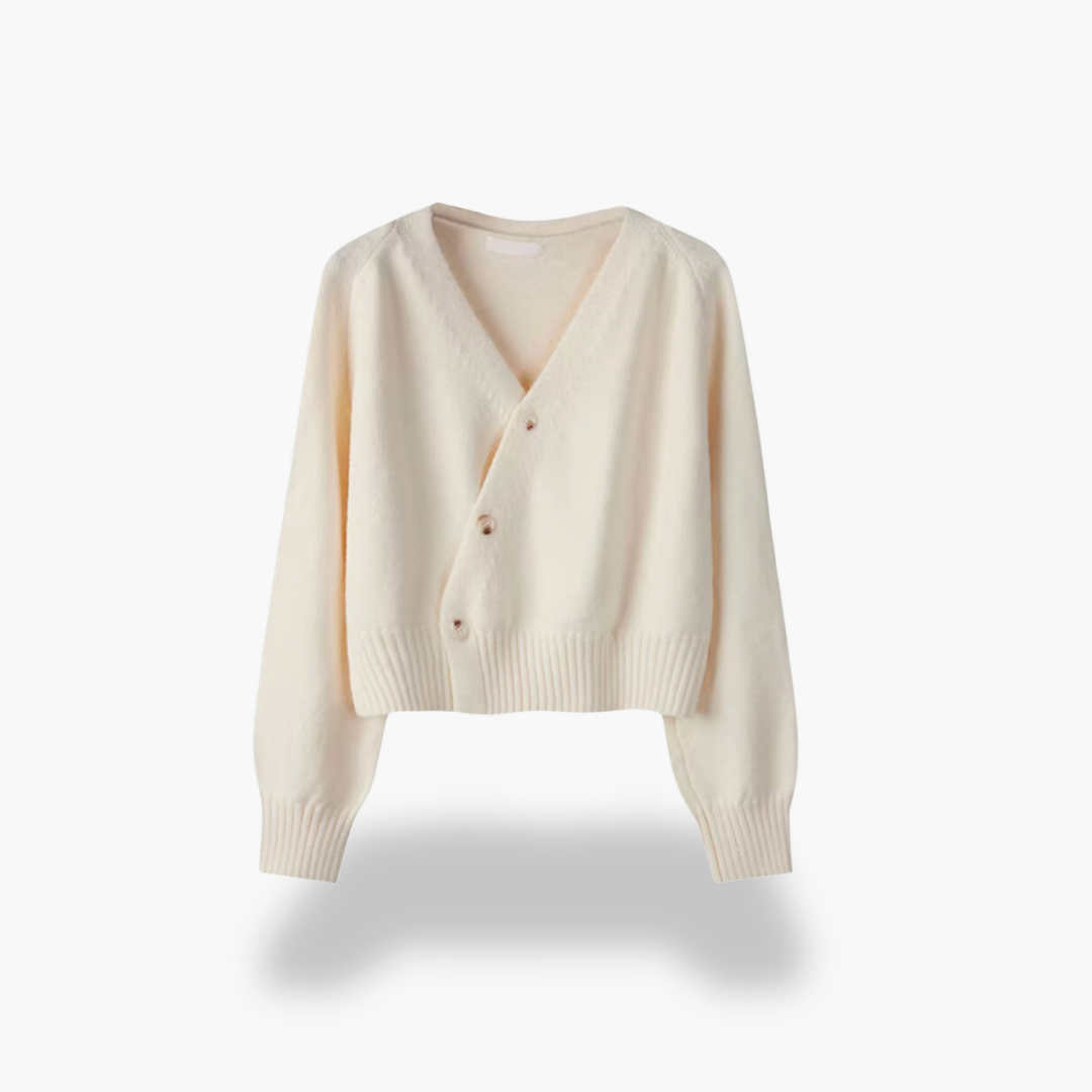 Asymmetric Buttoned Cardigan for Women | Altivaro