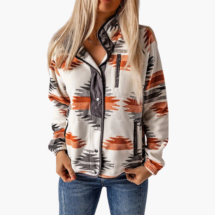 Women's Soft Fleece Jacket with Button Closure | Altivaro