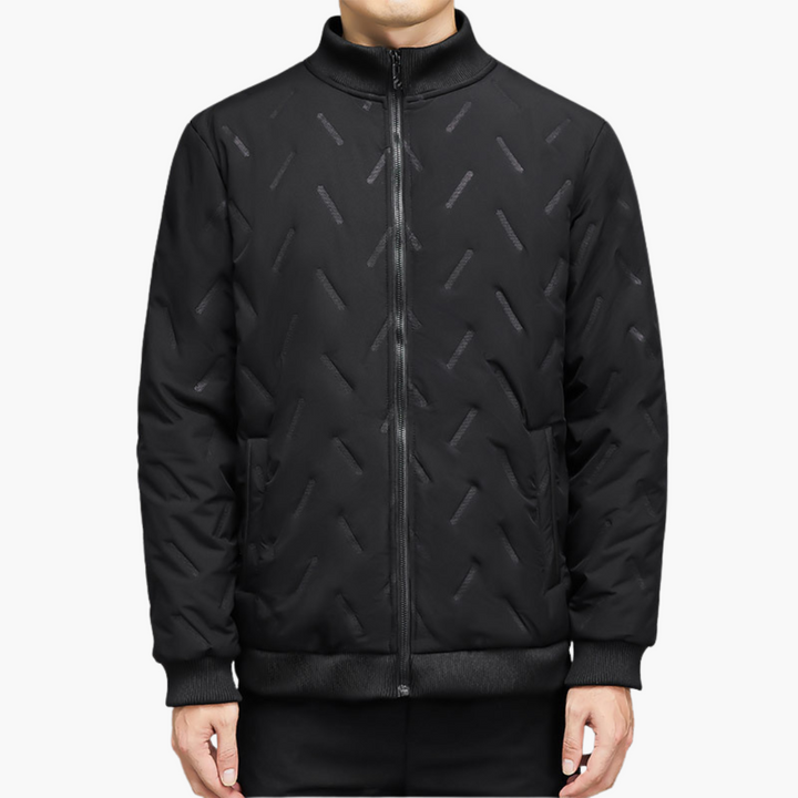 Men's Down Jacket Ribbed Collar | Altivaro