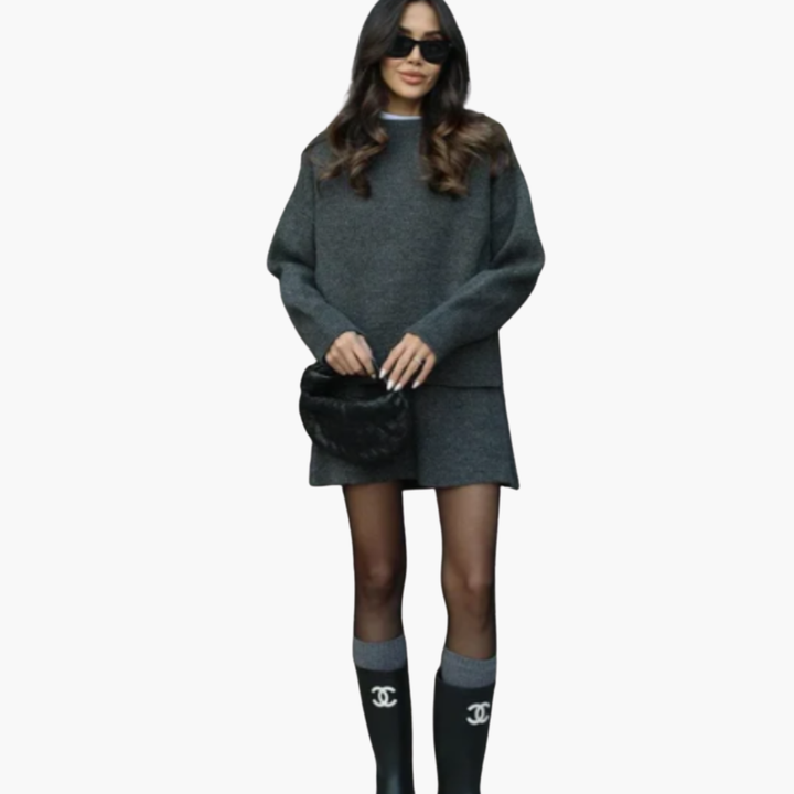 Complete Knit Top and Skirt for Women | Altivaro