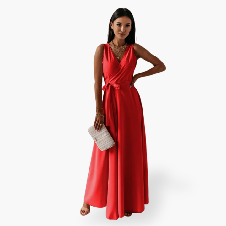 Abito lungo elegante senza maniche da donna | Altivaro